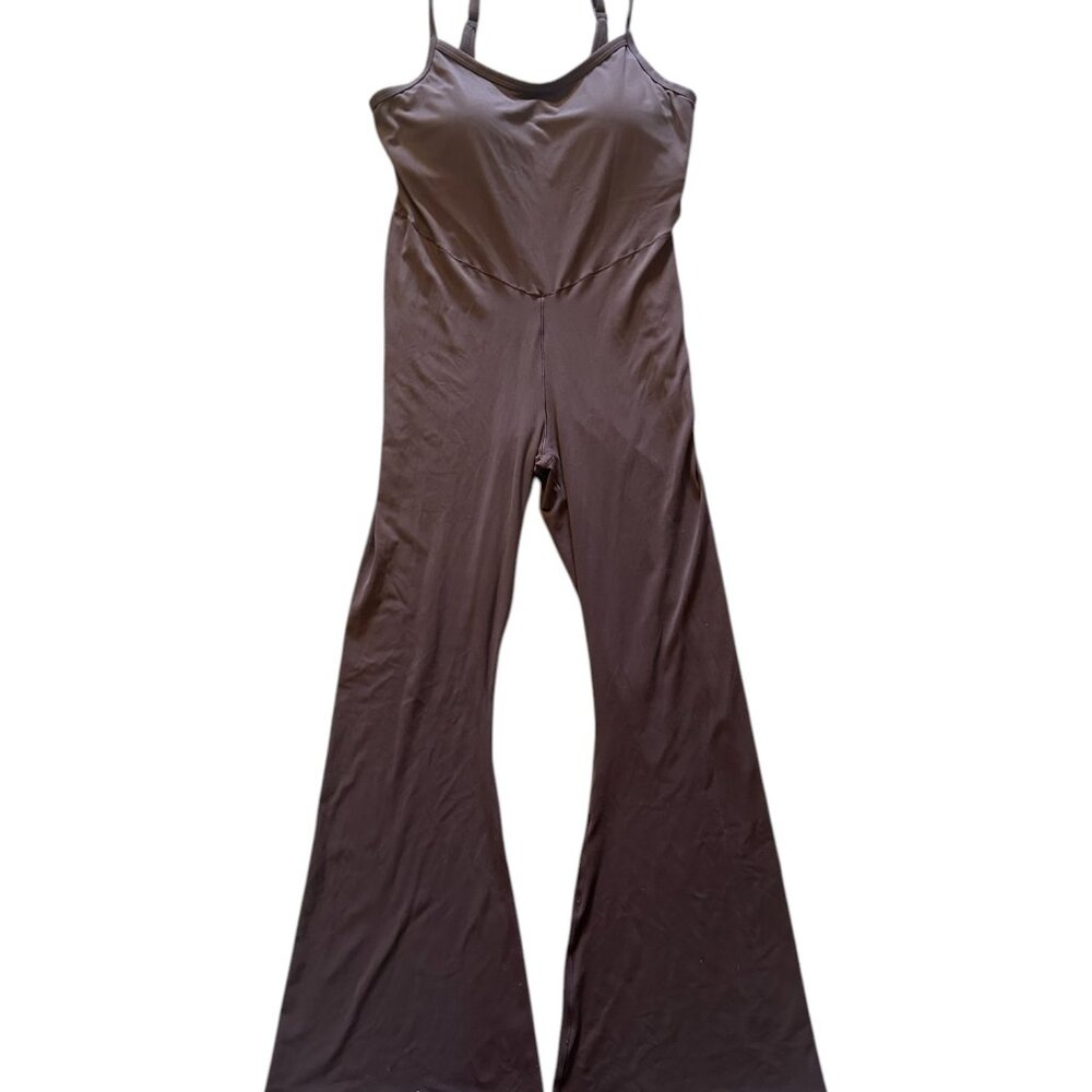 OFFLINE Aerie Bootcut Jumpsuit Brown Womens Size XL Real Me Xtra